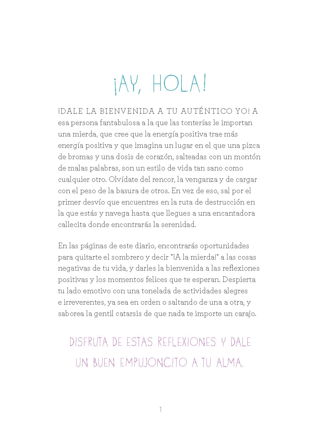 Deja ir esa mier*a: Un diario para dejar atrás todas las estupideces y crear una vida feliz / Let That Sh*t Go interior 6 (ISBN 9798890985286) [onix:05a6b04833c9518e40c5e40b9119a843]