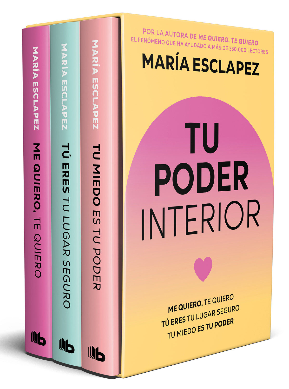 Estuche tu poder interior (Tu miedo es tu poder; Tú eres tu lugar seguro; te quiero) / Embrace Your Inner Power Box Set cover (ISBN 9791387871789) [onix:061cc5f2db924130c0c163ae9e9d3b89]