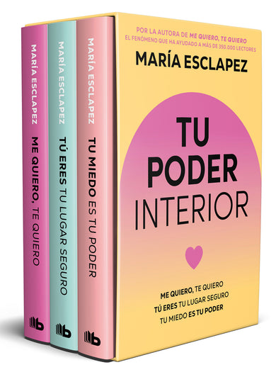 Estuche tu poder interior (Tu miedo es tu poder; Tú eres tu lugar seguro; te quiero) / Embrace Your Inner Power Box Set cover (ISBN 9791387871789) [onix:061cc5f2db924130c0c163ae9e9d3b89]