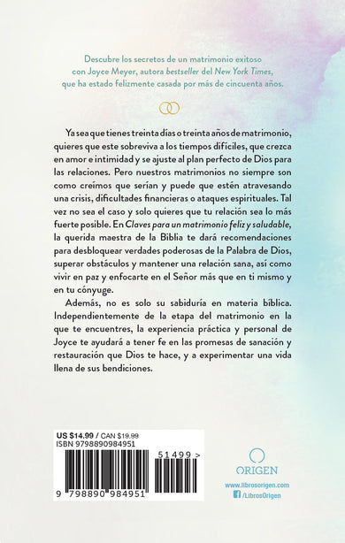 Claves para un matrimonio feliz y saludable / The Keys to a Happy and Healthy Marriage interior 1 (ISBN 9798890984951) [onix:db6904796ba9e04a2509792219e25166]