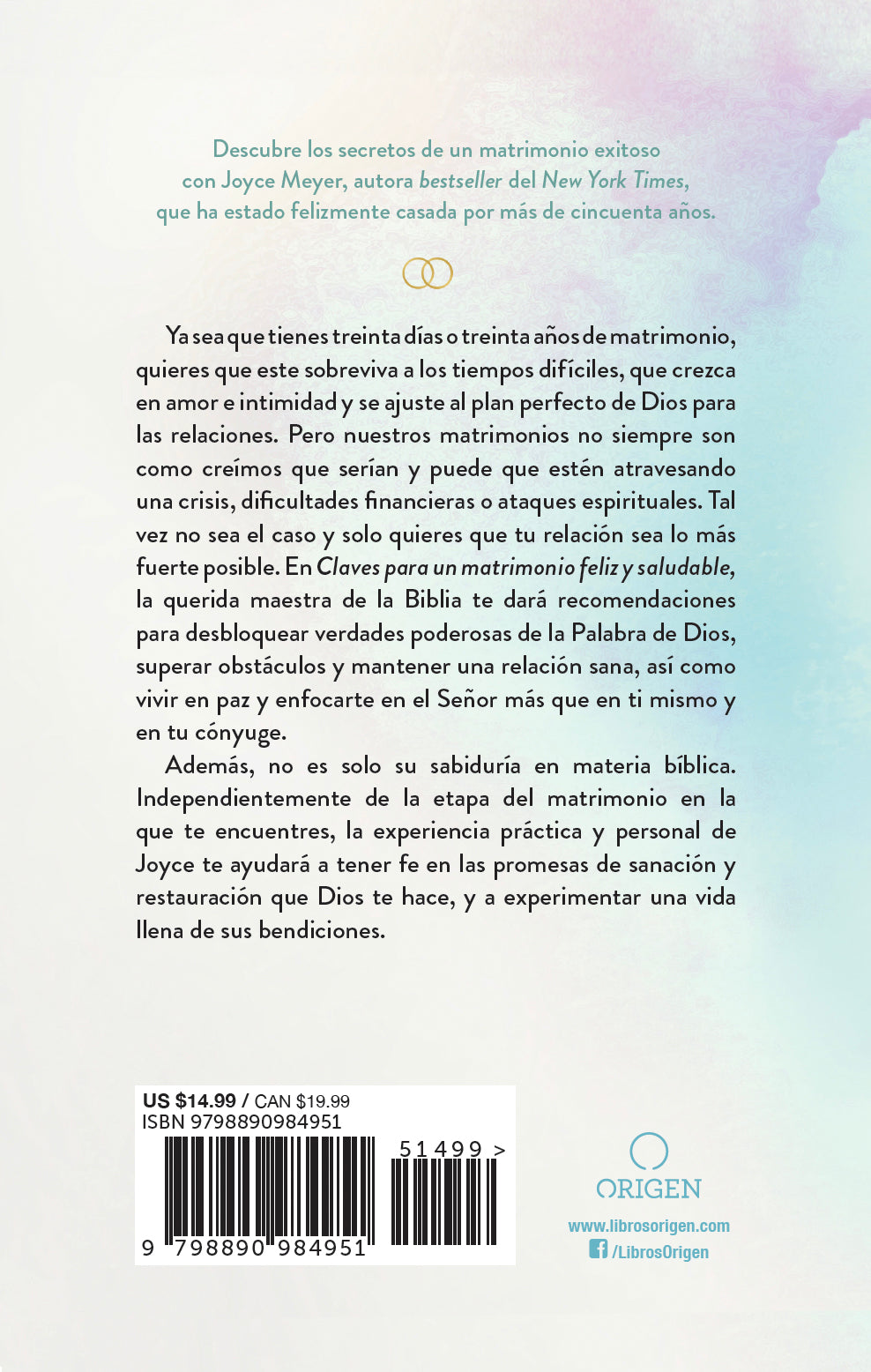 Claves para un matrimonio feliz y saludable / The Keys to a Happy and Healthy Marriage interior 1 (ISBN 9798890984951) [onix:db6904796ba9e04a2509792219e25166]