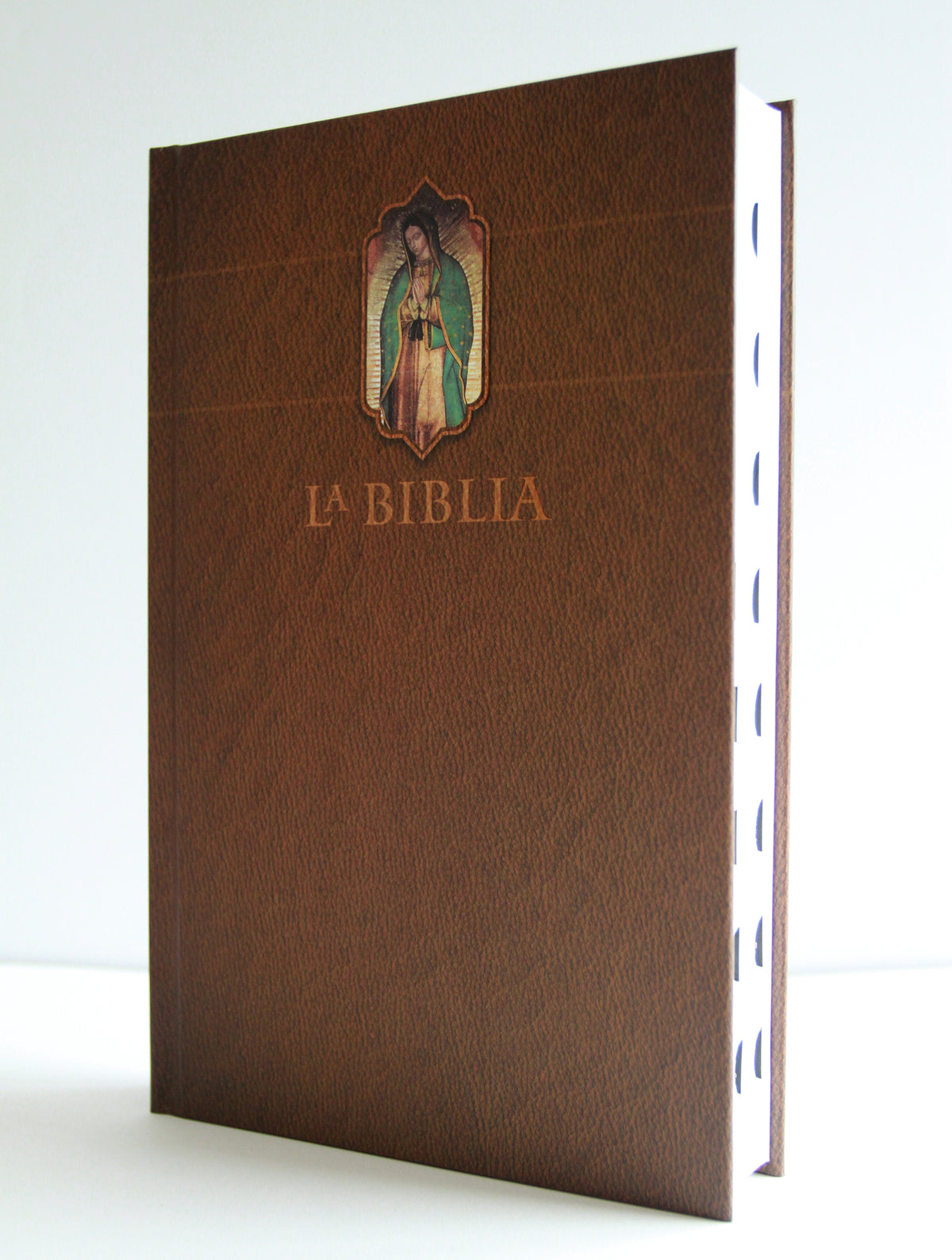 La Biblia Católica: Edición letra grande. HC, marrón con índice, Virgen de Guadalupe en la cubierta / Catholic Bible. HC, Brown, index, with Virgin of Guada interior 1 (ISBN 9798890982179) [onix:5e38696be6c78ba8365b6acfb6a1cad9]
