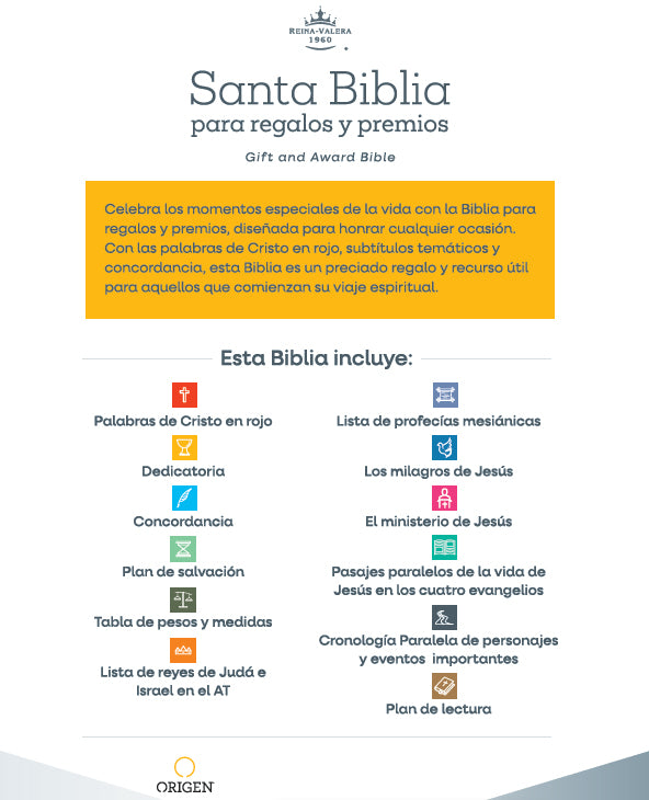 Biblia RVR 1960 para regalos y premios, Tapa Dura Negra / Spanish Bible RVR 1960 Gift and Award Bible HC Black interior 7 (ISBN 9798890985613) [onix:96a148804f2572afbe86c4e73a29d8c0]