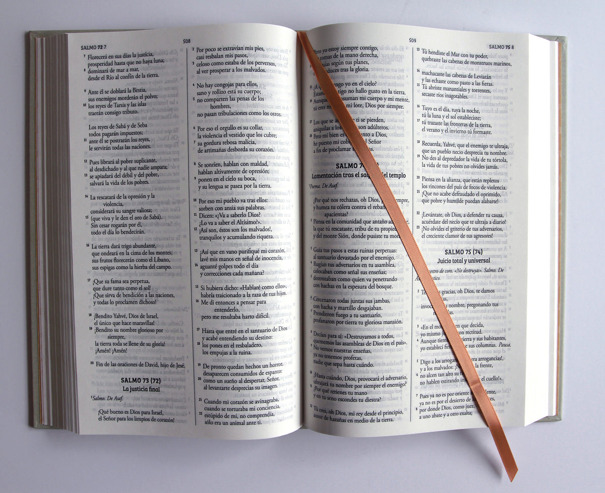 Biblia Católica Biblia de Jerusalén Latinoamericana, tapa dura, edición clásica marrón arena / Spanish Jerusalem Bible, Latin American Edition, Hardcover, interior 4 (ISBN 9798890984265) [onix:2a8580c1738c41c5e98c122fea715af0]