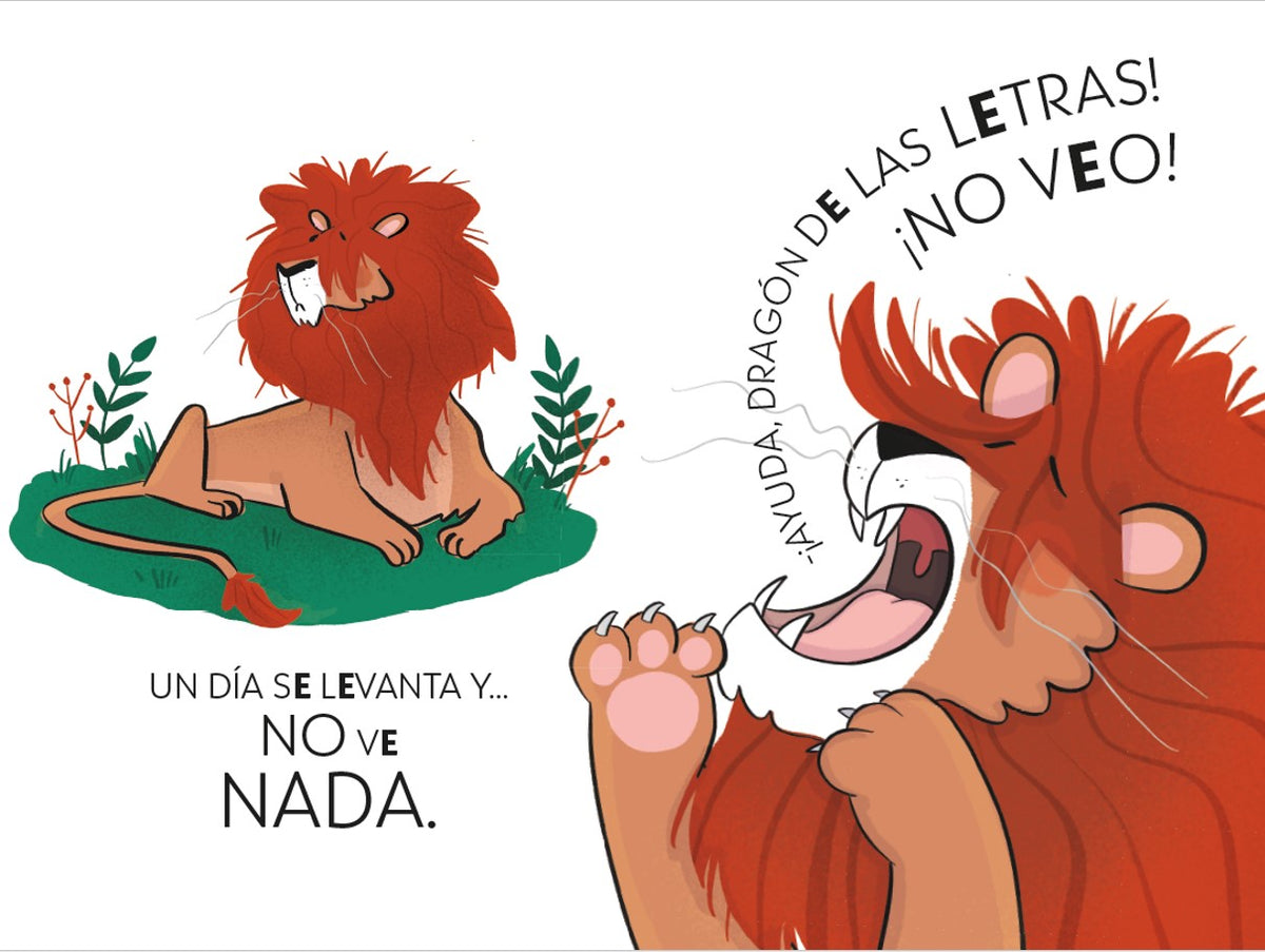 PHONICS IN SPANISH - El león desmelenado no se come ni un bocado / The Dishevele d Lion Does Not Eat a Single Bite. The Letters Dragon 2 interior 1 (ISBN 9788448863753) [onix:49e90d0cf1129cc8fc2ee9954c13b4d0]