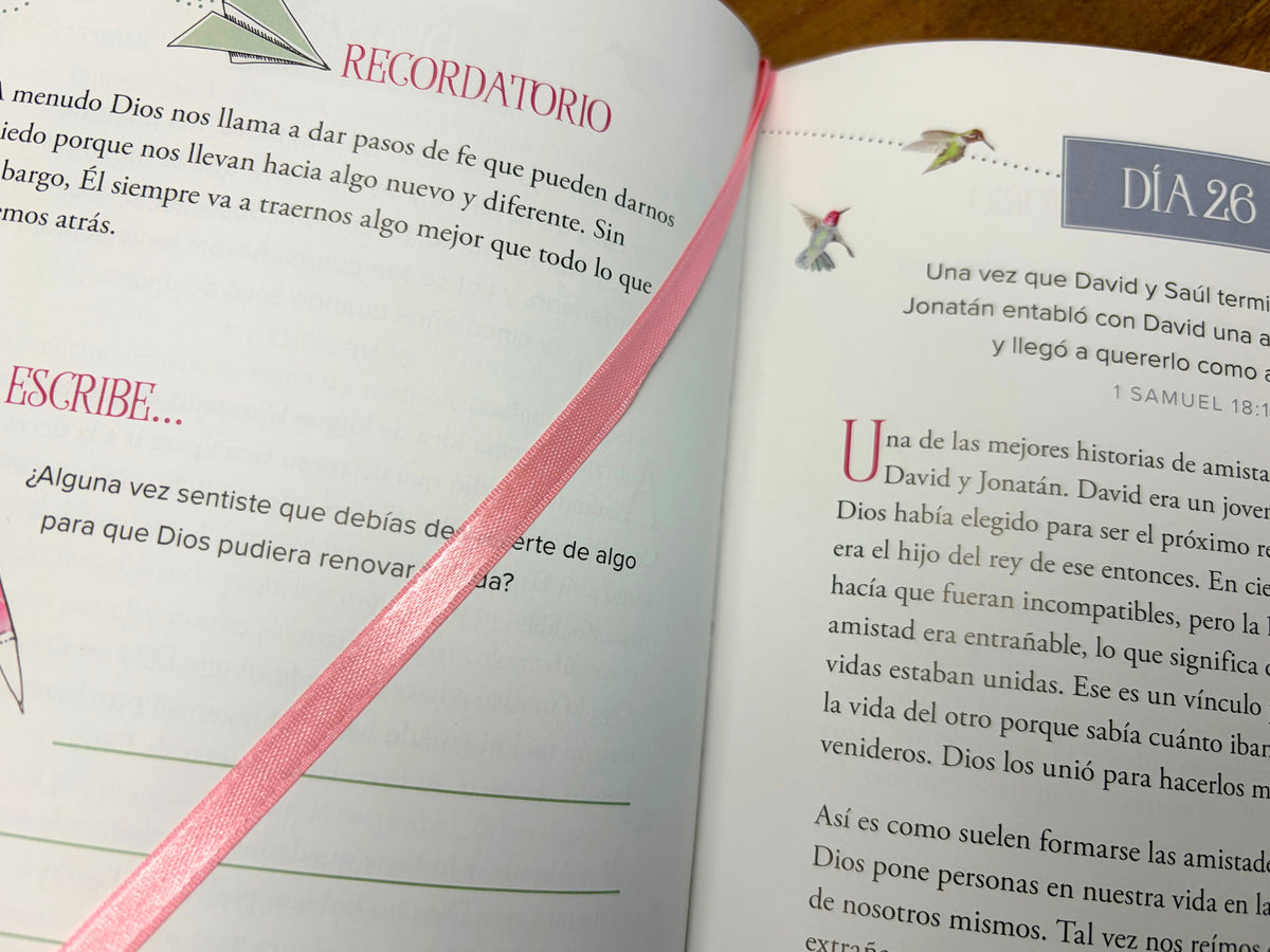 Una fe valiente: 100 devocionales para niñas / Fearless Faith: 100 Devotions for Girls interior 7 (ISBN 9798890982414) [onix:2f8055a540facad97fb49f6751e6ffcf]