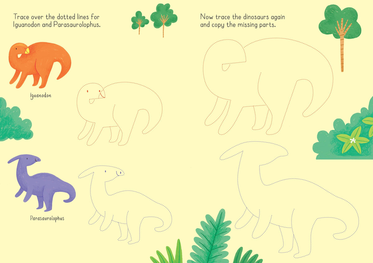Little Wipe-Clean Dinosaurs to Copy and Trace interior 1 (ISBN 9781474954785) [onix-asset:3f096f95de31fc66cfae545bc9158b1ea7251bcee68cf132001aac367545ff87]