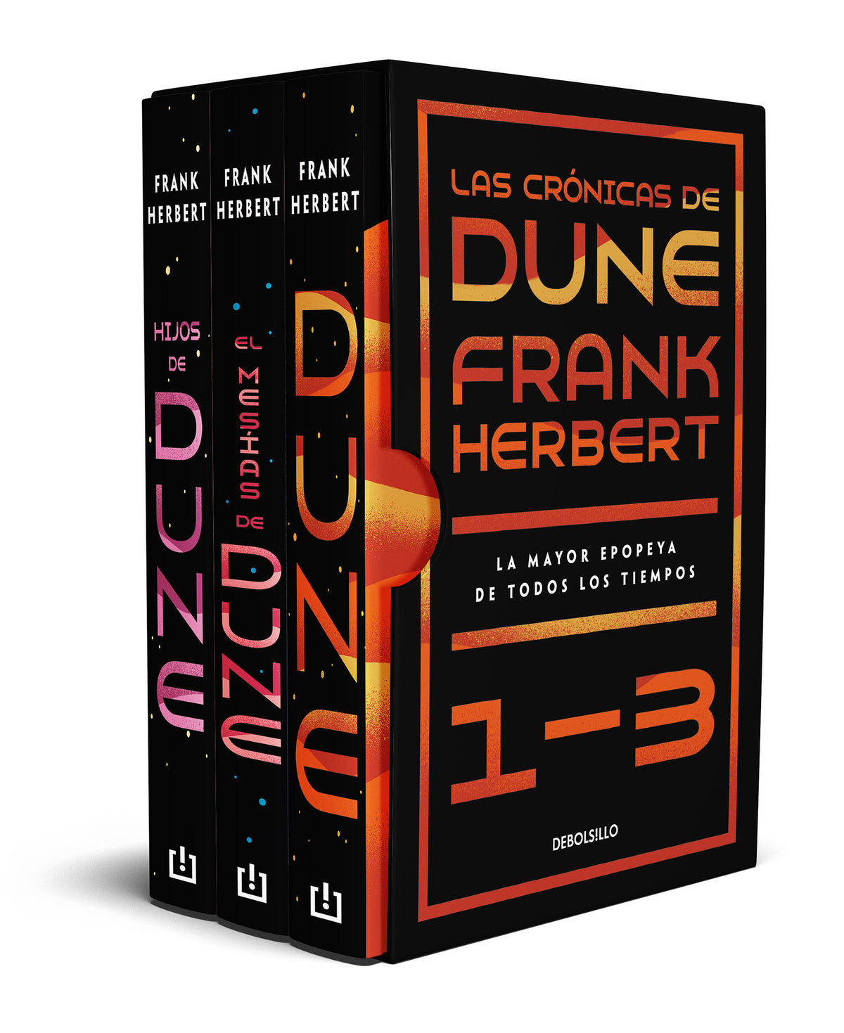 Estuche Las crónicas de Dune: Dune, El mesías de Dune e Hijos de dune / Frank Herbert's Dune Saga 3-Book Boxed Set: Dune,Dune Messiah, and Children of Dune cover (ISBN 9788466359481) [onix:7d7a1fe733977bf9a5f543746c445e7c]