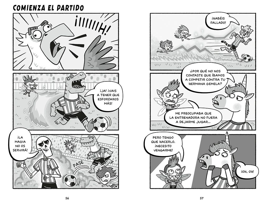 Club pelotazos. Roja directa a las hadas (con letra MAYÚSCULA) / Bad United: Foul Play interior 4 (ISBN 9788427250864) [onix:d0656ab82a8cd7fd91a135c49532d17c]