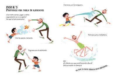 Cómo desenfadar a un papá en 10 pasos / How to Un-anger Dad in 10 Steps interior 2 (ISBN 9788419511652) [onix:c70e1c825e4f68873cbf5ce485094543]