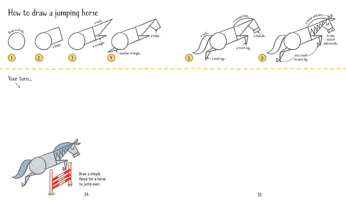 Step-by-step Drawing Horses and Ponies interior 1 (ISBN 9781474933780) [onix-asset:7f62fa995b0dbfe6d8ebc8b1c388705b3476f2949158f513e5515f0c51860bb2]