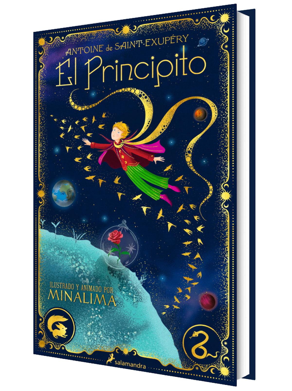 El Principito (edición ilustrada y animada por MinaLima) / The Little Prince (MinaLima Edition) cover (ISBN 9788419868725) [onix:e405b4715f74502da6a4384d8adba1b1]