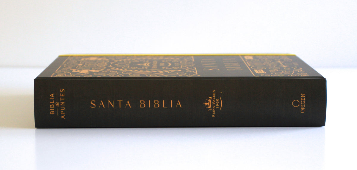 Biblia de apuntes RVR 1960 TD, Negro y oro (Edición cantos pintados) / Spanish Journaling Bible RVR 1960 HC Black and Gold interior 10 (ISBN 9798890982230) [onix:4d84a48215814154d91fd8a3ad1bc913]