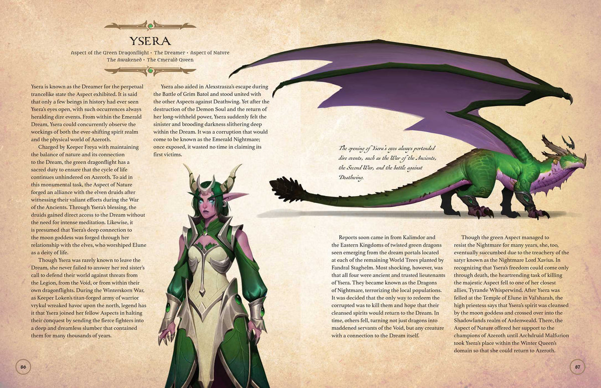World of Warcraft: The Dragonflight Codex interior 2 (ISBN 9781647221584) [onix-asset:89e0a6cc8056ed21b796080c2b990000f574ec11526502b9c2aa4a307971b904]