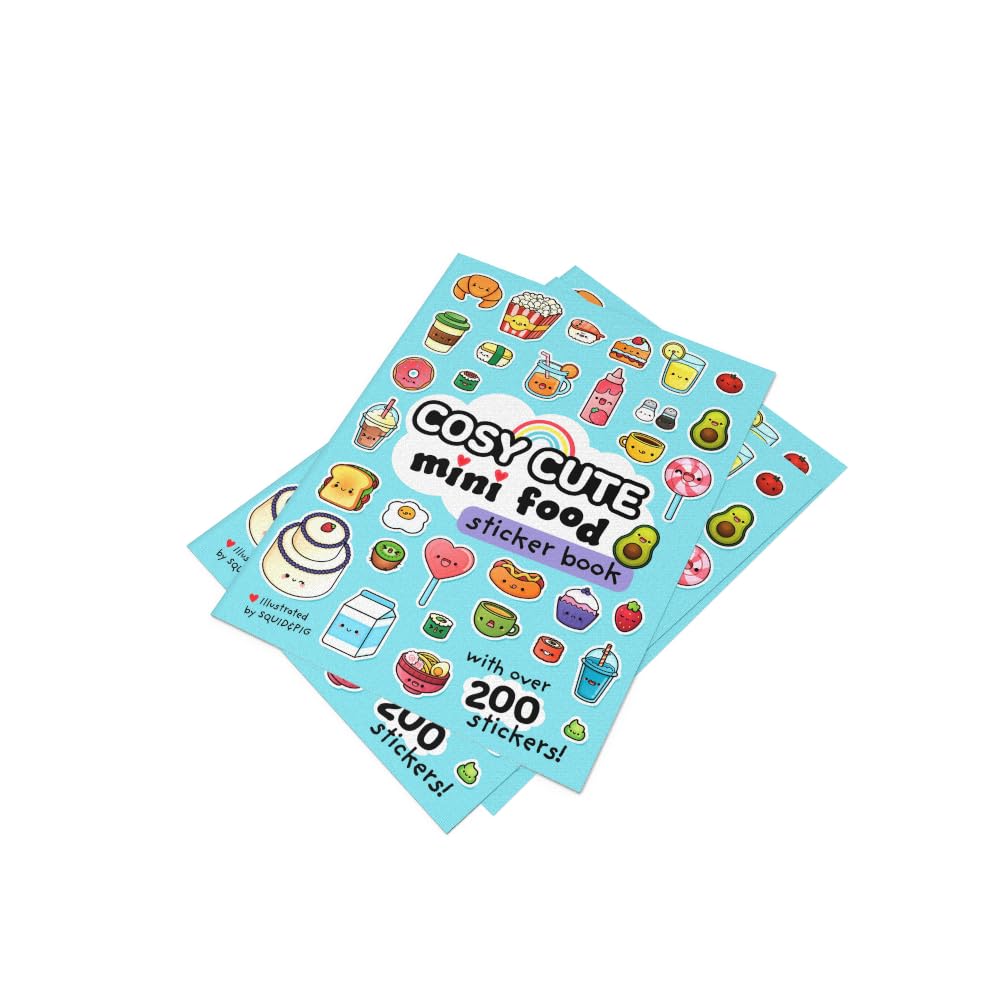 Cosy Cute Mini Food Sticker book (Cosy Cute)-Children’s / Teenage general interest: Hobbies/ quizzes/ toys and games-買書書 BuyBookBook