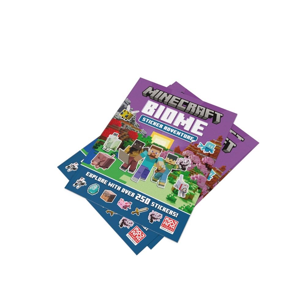 Minecraft Biome Adventure Sticker Book (Mojang AB)-Children’s interactive and activity books and kits-買書書 BuyBookBook