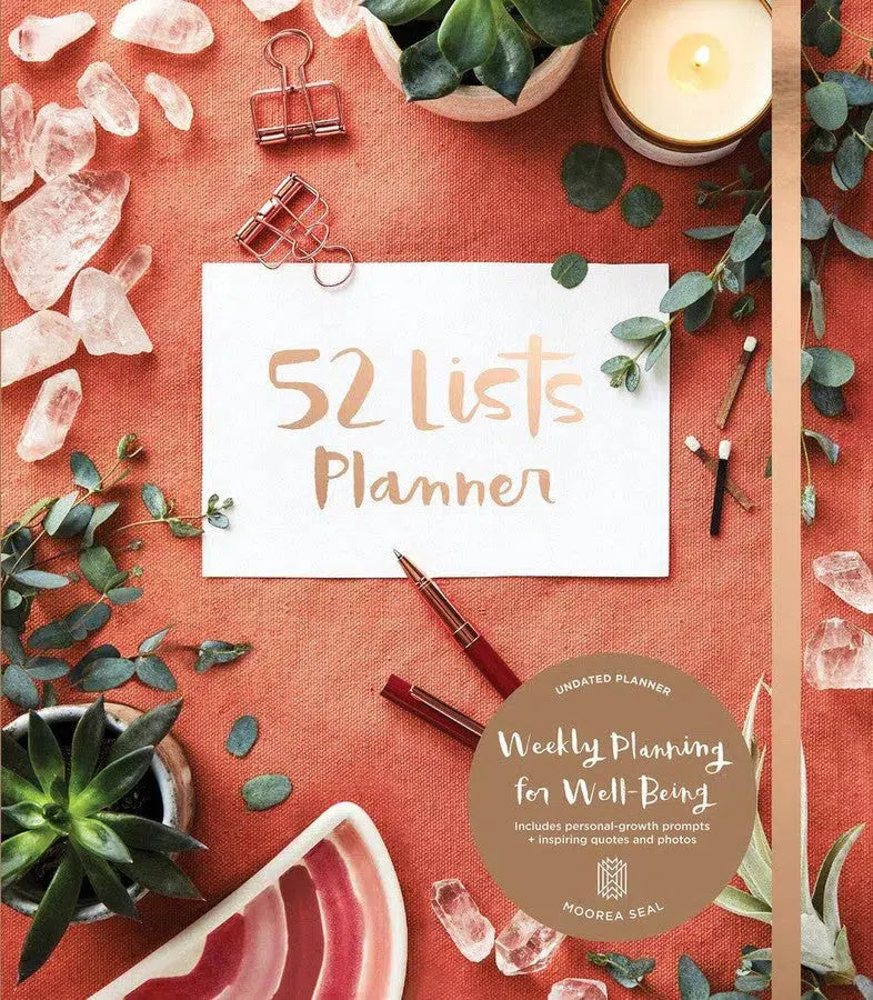 52 Lists Planner Undated 12-month Monthly/Weekly Spiralbound Planner with Pocket (Coral Crystal)-Lifestyle and Leisure-買書書 BuyBookBook