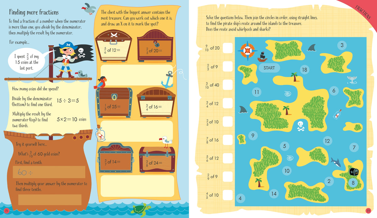 Fractions and Decimals Activity Book interior 1 (ISBN 9781474995597) [onix-asset:104b677b3b0f8699812212d6b9651fee6250f202847d0dd63a00be6e4012d881]