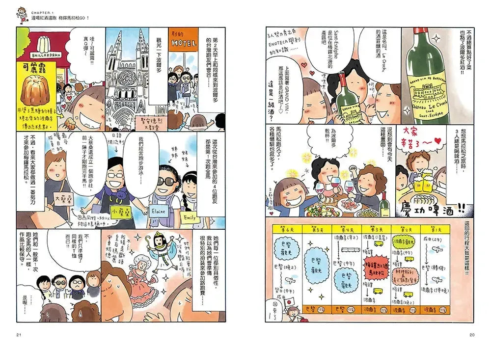 一個人出國到處跑：高木直子海外歡樂馬拉松（享跑拍拍透卡版）(高木直子)-Graphic novels/ Comic books/ Manga/ Cartoons-買書書 BuyBookBook