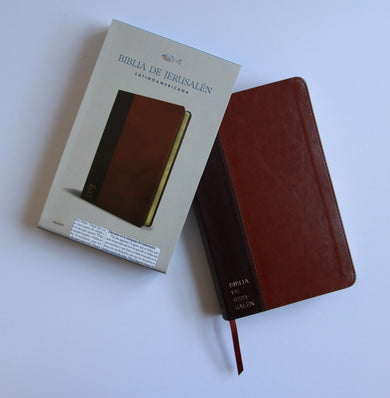 Biblia Católica Biblia de Jerusalén Latinoamericana símil piel marrón / Spanish Jerusalem Bible, Latinamerican Brown leathersoft interior 9 (ISBN 9798890985330) [onix:0afb7f7a88a68b91af4e0f0957746e2b]