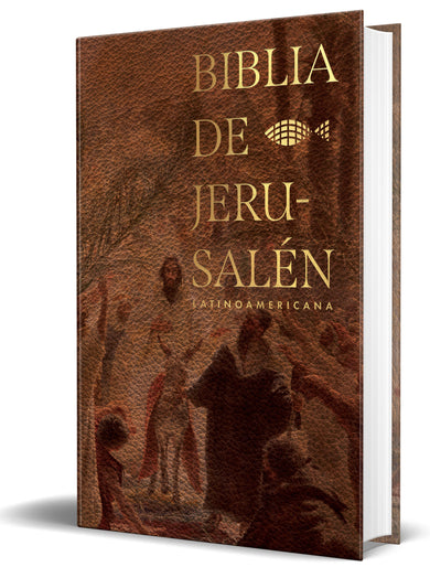 Biblia Católica Biblia de Jerusalén Latinoamericana, tapa dura marrón / Spanish Jerusalem Bible, Latin American Edition Hardcover Sand Color cover (ISBN 9798890984494) [onix:721fc3de7820d5a4b6a4a293fe130b68]