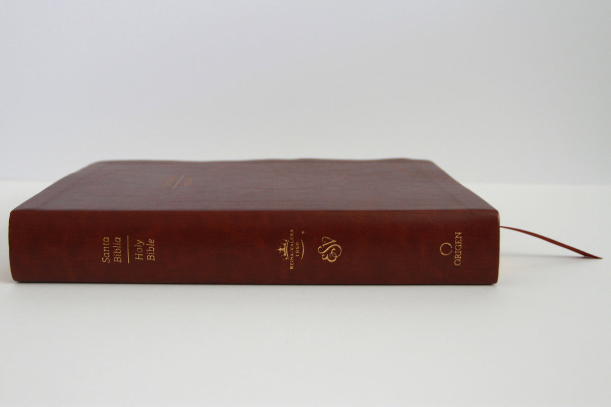 Biblia Bilingüe Reina Valera 1960 (ESV) letra grande símil piel marrón con índice/ Bilingual Bible RVR 1960 (ESV) Large Print Brown Leathersoft with Thumb interior 5 (ISBN 9798890984272) [onix:0ac1eec24130975c1844f1483cfaa660]