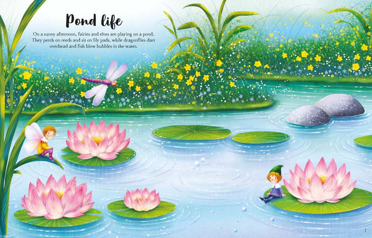 Fairies, Pixies and Elves Sticker Book interior 1 (ISBN 9781474989794) [onix-asset:6e594d80b26aad477e2fb5e73d8ec0c5dce49a8c53a509b631264ce570de014a]