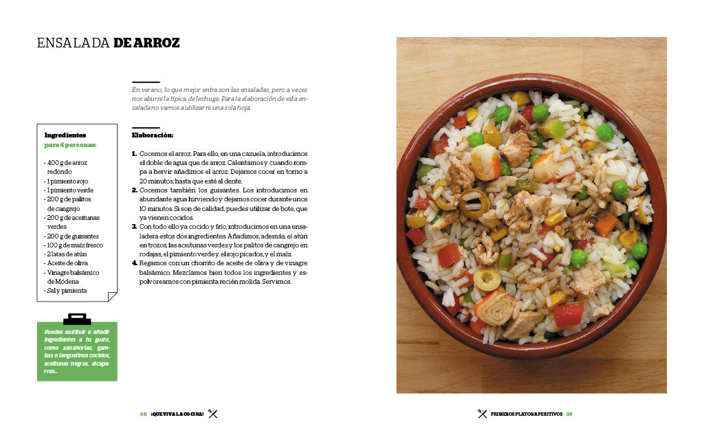¡Que viva la cocina! Recetas caseras y fáciles para todos los bolsillos / Hoorayfor Cooking! Easy Homemade Recipes for all Budgets interior 3 (ISBN 9788417338404) [onix:4f150df4fe40345c0ac4095c50ea30e6]