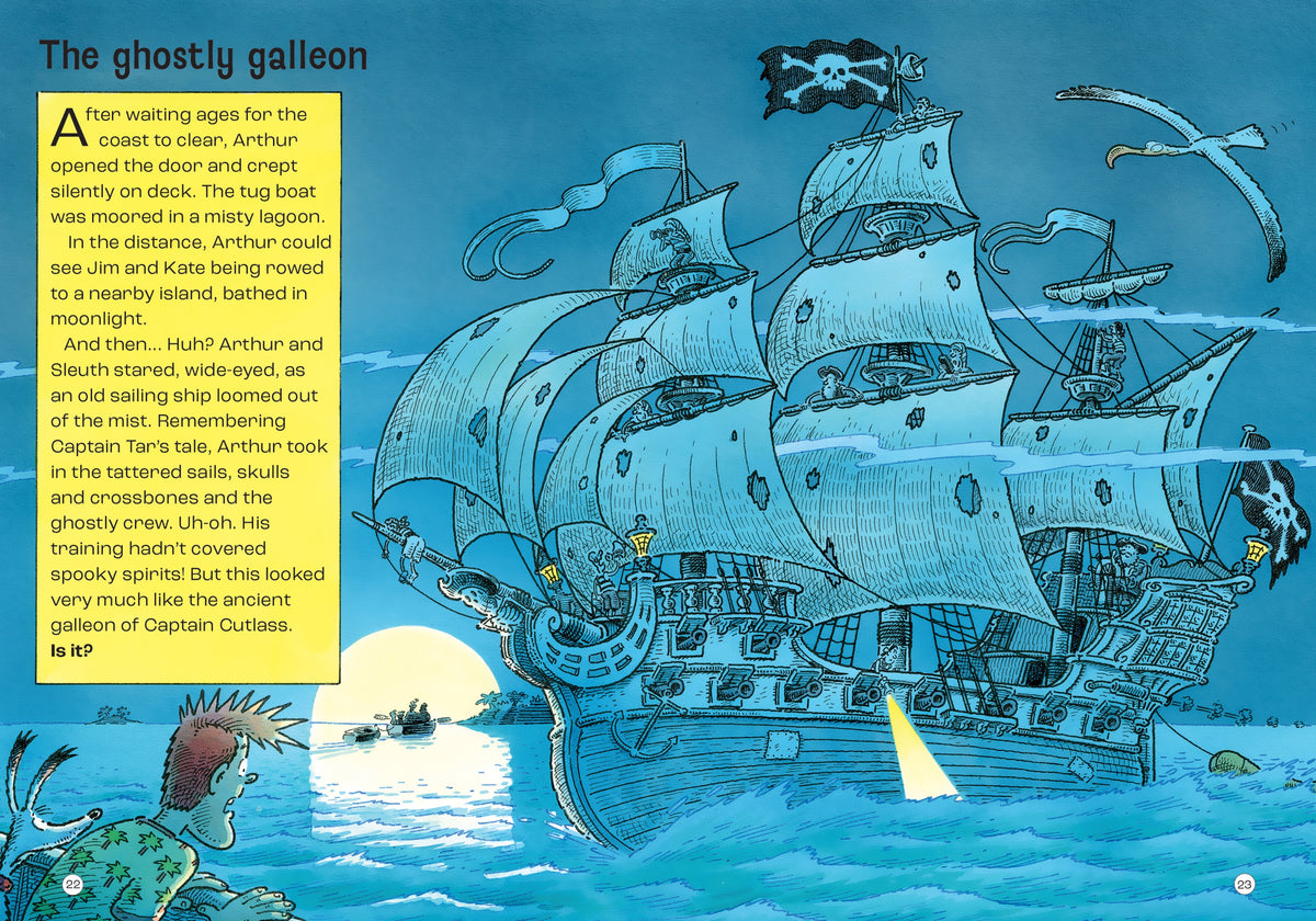 Agent Arthur on the Stormy Seas interior 1 (ISBN 9781835403501) [onix-asset:646e0112b2f785bb0d09b90a6b5299cfa6f8f1ed2aa58255973e42fb47a15d10]