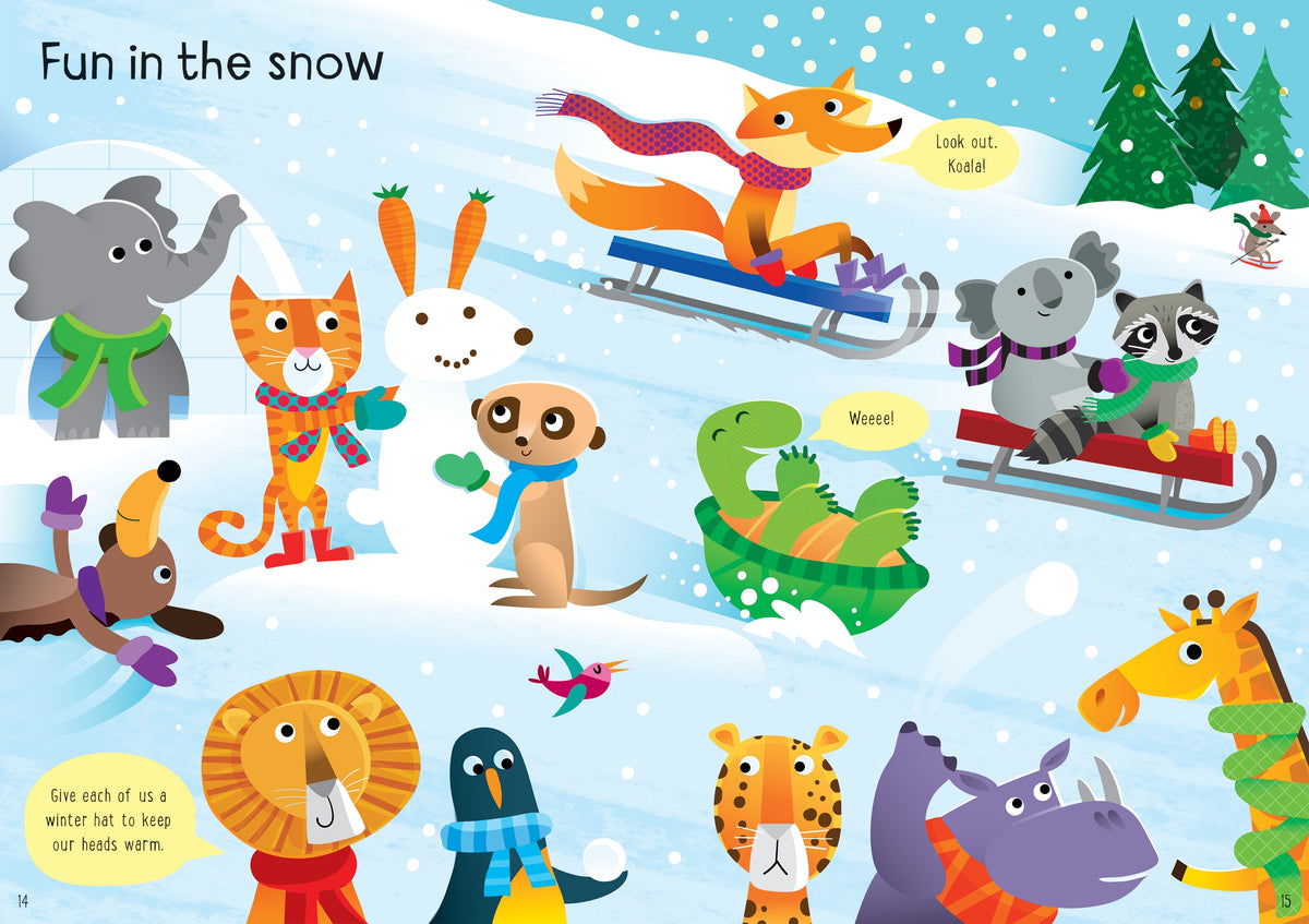 Little First Stickers Funny Hats interior 1 (ISBN 9781474986540) [onix-asset:aa2bb22d94eb4783b61d66f38530bb9abf1f90a045419b04d2f8a37fa9a88d71]