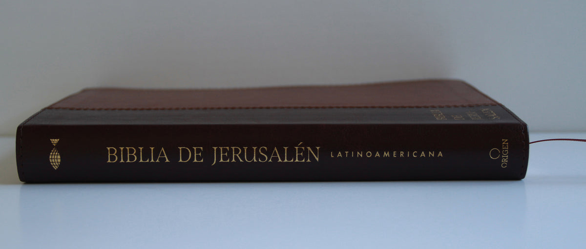 Biblia Católica Biblia de Jerusalén Latinoamericana símil piel marrón / Spanish Jerusalem Bible, Latinamerican Brown leathersoft interior 7 (ISBN 9798890985330) [onix:73d6df9a20d87a6e50ec3385f8750496]