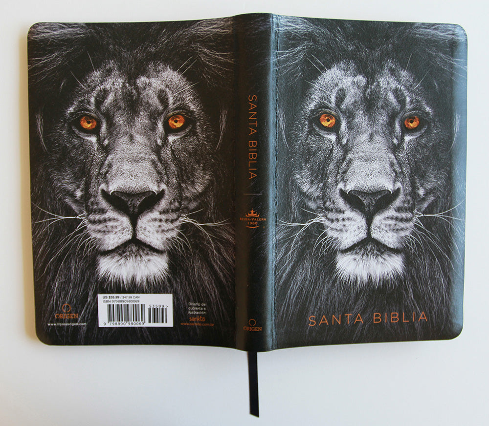 Biblia Reina Valera 1960 letra grande. Biblia León símil piel índice / Spanish Bible RVR 1960 Handy Size Large Print imitation leather Lion of Judah interior 1 (ISBN 9798890980069) [onix:223558cc76eb8d7219b085cc76632fa7]
