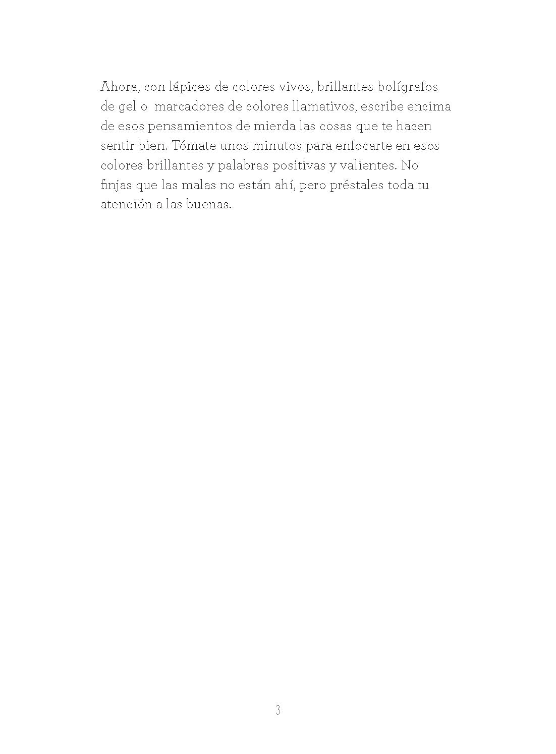 Deja ir esa mier*a: Un diario para dejar atrás todas las estupideces y crear una vida feliz / Let That Sh*t Go interior 8 (ISBN 9798890985286) [onix:44a5080ec4431d0aca79335cfce5b955]