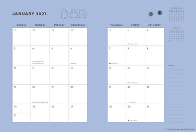 Studio Ghibli My Neighbor Totoro 2027 12-Month Weekly Planner