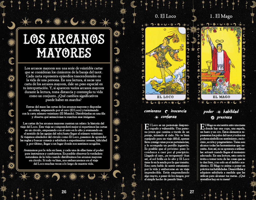 Iniciación al Tarot / Young Oracle Tarot : An Initiation into Tarot's Mystic Wisdom interior 4 (ISBN 9788419688439) [onix:23a629836e50fd75cf38da2735309ab2]