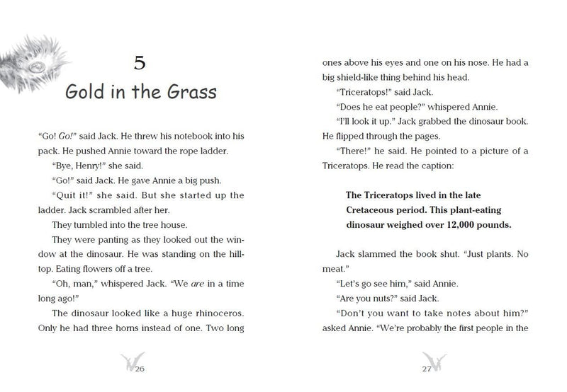 神奇樹屋1：恐龍谷大冒險 (上市20週年特別版) 中英雙語-Children’s / Teenage fiction: Action and adventure stories-買書書 BuyBookBook