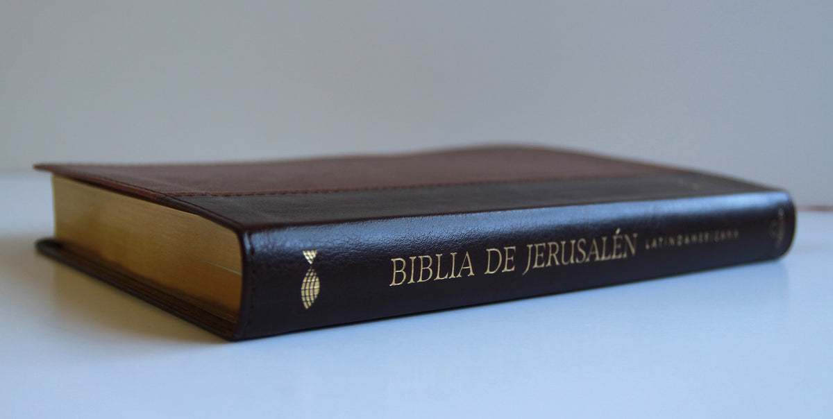 Biblia Católica Biblia de Jerusalén Latinoamericana símil piel marrón / Spanish Jerusalem Bible, Latinamerican Brown leathersoft interior 8 (ISBN 9798890985330) [onix:ee2f94cb6509aeca4a61c5113a7dba2b]