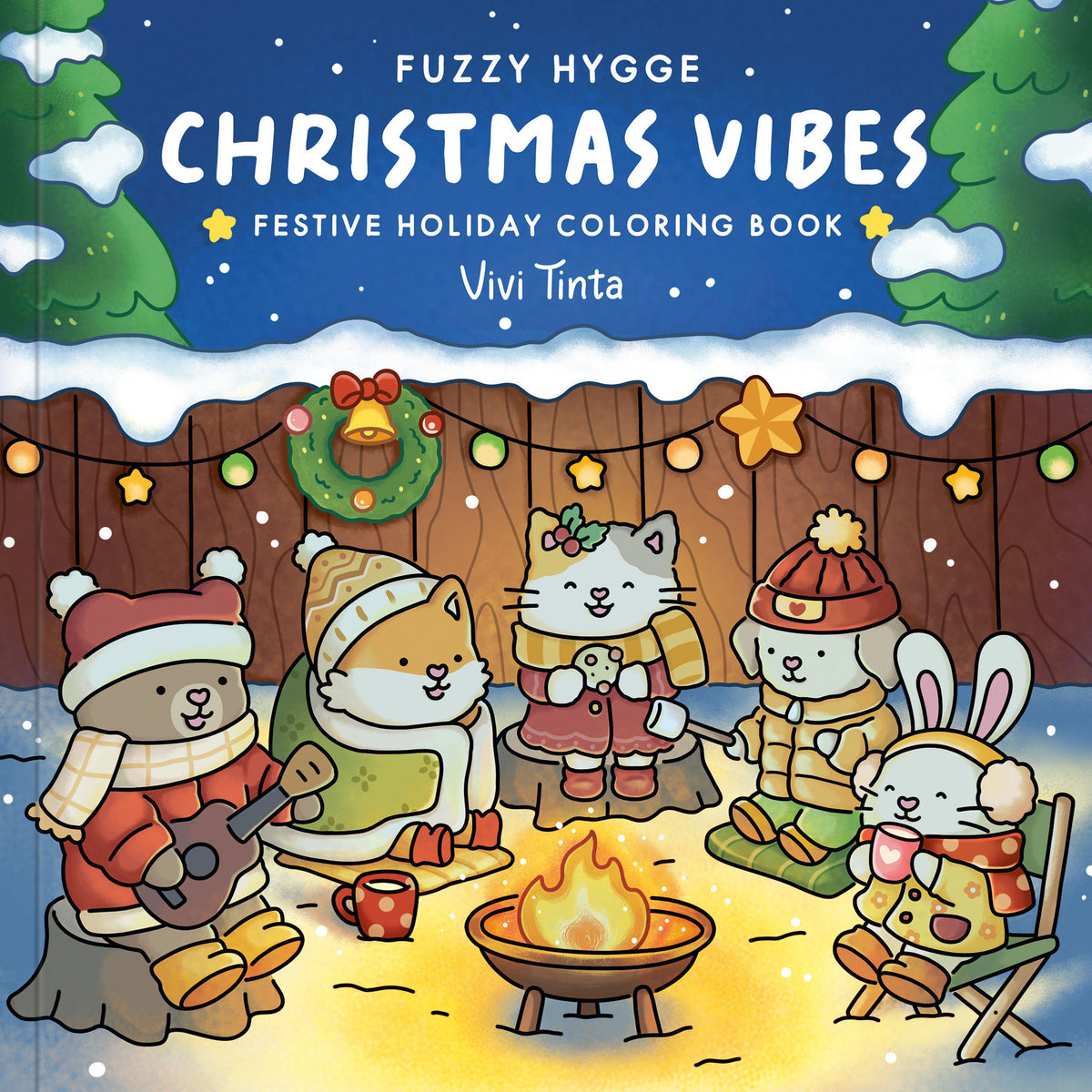 Fuzzy Hygge: Christmas Vibes Coloring Book cover (ISBN 9798217037599) [onix:e590d426a71fac5ec58324f8e7110ee3]