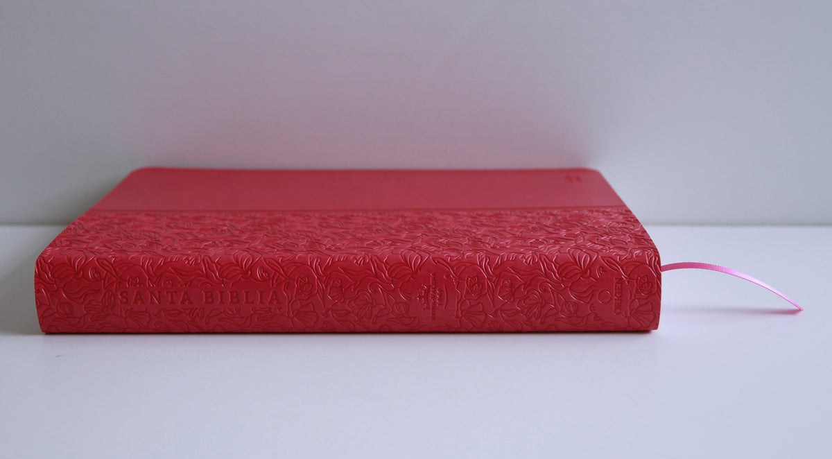Biblia RVR 1960 letra grande, tamaño manual, Símil piel rosada, edición económica / Spanish Bible RVR 1960 Handy Size, Large Print, Pink Leathersoft interior 10 (ISBN 9798890988232) [onix:875b64a195789e834f4aa6f6b8b4aec1]