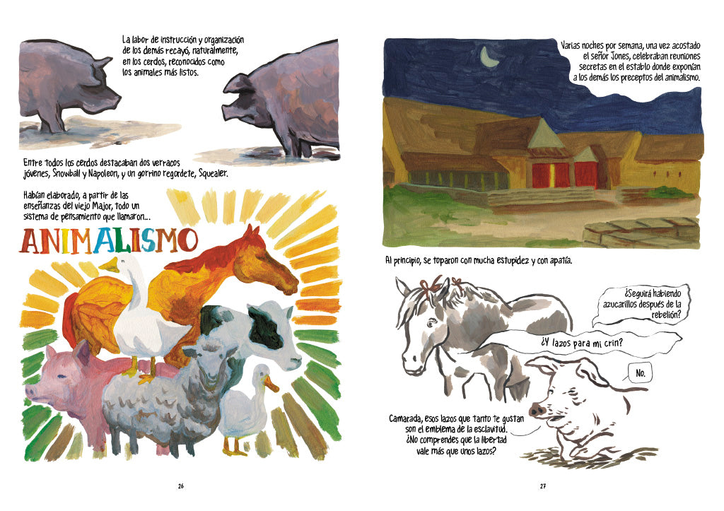 Rebelión en la granja (Novela gráfica) / Animal Farm: The Graphic Novel interior 1 (ISBN 9788466346351) [onix:8b2e04d22b578103e10fbc1692d12fc7]