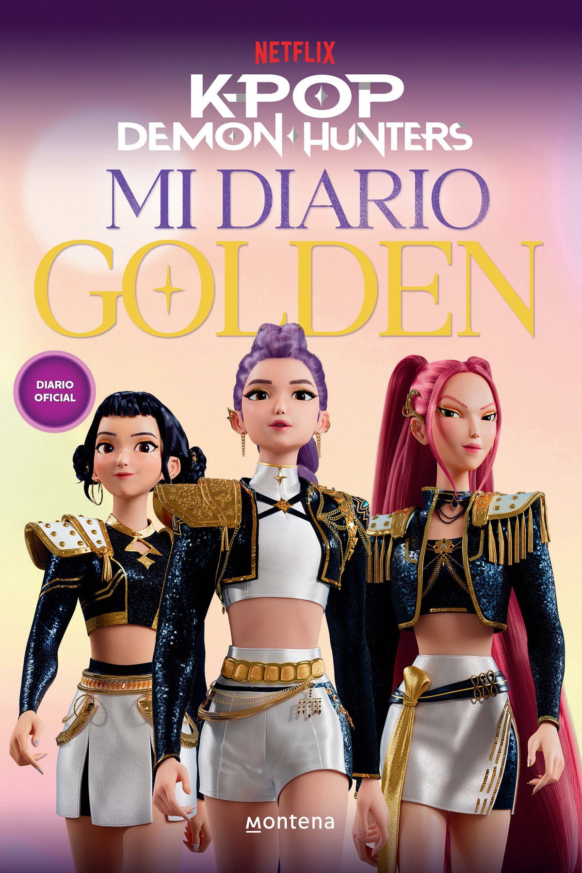 K-Pop Demon Hunters: mi diario golden / KPop Demon Hunters: My Golden Journal cover (ISBN 9798890988386) [onix:208df7ba7bae3dad472541e9d4fb859e]