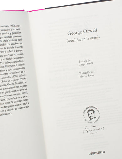Rebelión en la granja (edición definitiva avalada por The Orwell Estate) / Animal Farm (Definitive Text Endorsed by The Orwell Foundation interior 4 (ISBN 9788466362344) [onix:86f00e2772b1c5d78139c81aec030cc2]
