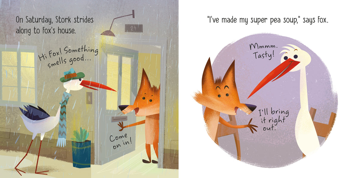 The Fox and the Stork interior 1 (ISBN 9781474999656) [onix-asset:4aa3053897ac538fe70d587a8db4b0daebdee0694d23afc7a991d88a588790ad]