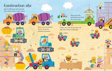 Wipe-Clean Trucks and Diggers Activities interior 1 (ISBN 9781805074007) [onix-asset:8cbdf180934354594379c20cd70a036fedbef983cba0595d4c3d658bb8ac1d93]