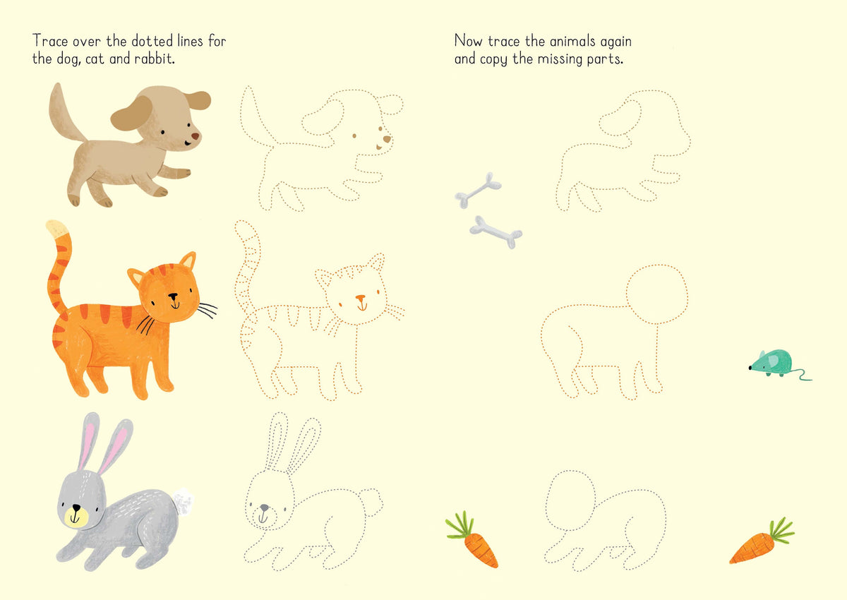 Little Wipe-Clean Animals to Copy and Trace interior 1 (ISBN 9781474954778) [onix-asset:09770123a059edf49ff117078918695542b14f9a92234f165c5d71bf355ccdf1]