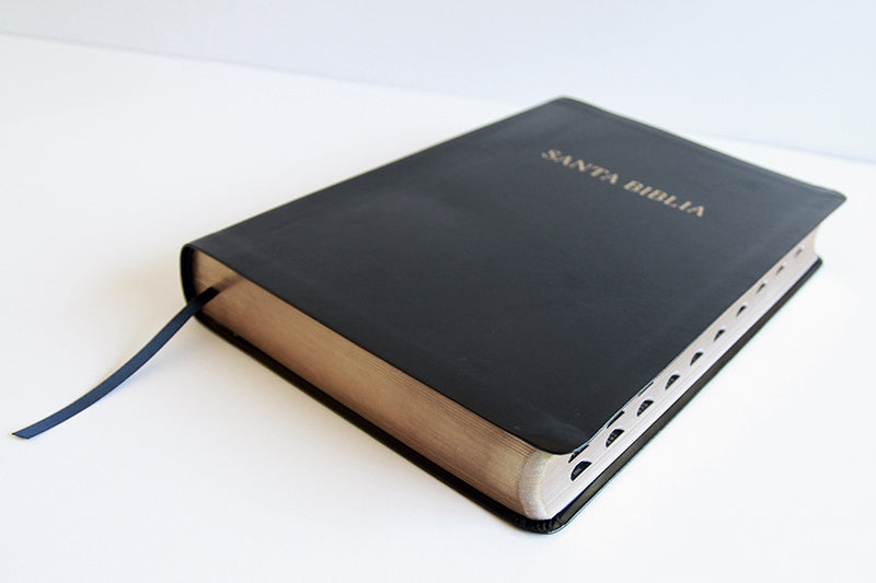 Biblia Reina Valera Revisada 1960 letra súper gigante, símil piel negra con índice / Spanish Bible RVR 1960 Super Giant Print, Black Leathersoft w/ thumb interior 2 (ISBN 9798890980748) [onix:20958966ecdc5deb89597aa29d3701c1]