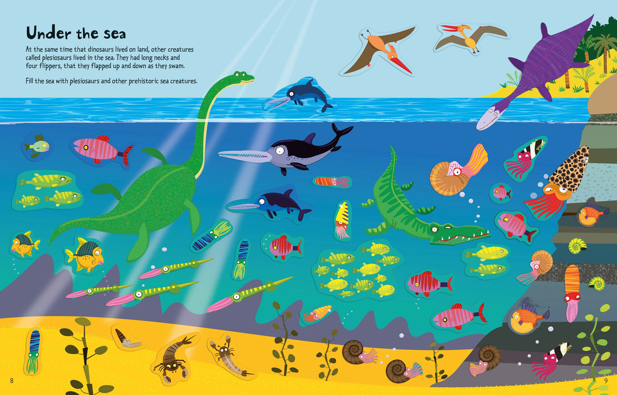 Big Dinosaur Sticker book interior 1 (ISBN 9781409549901) [onix-asset:27d9c301d65cdddd9202288cbba0c949cbd12632a09781748b51ddd1d910a57b]