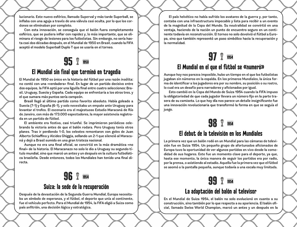 365 curiosidades asombrosas sobre los mundiales de fútbol / 365 Amazing Facts About the World Cup interior 2 (ISBN 9788427256224) [onix:23b78c0a8e2d4ad027f7d153cac31890]