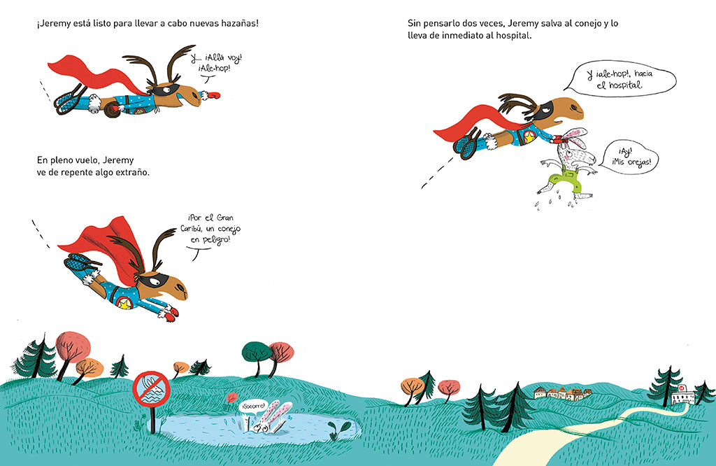 Súper Caribú: Los superhéroes también se enamoran / Super Caribou: Superhero es Fall In Love Too interior 1 (ISBN 9788448855277) [onix:3fcfe91f729bbe63a56353dd4d6c595d]
