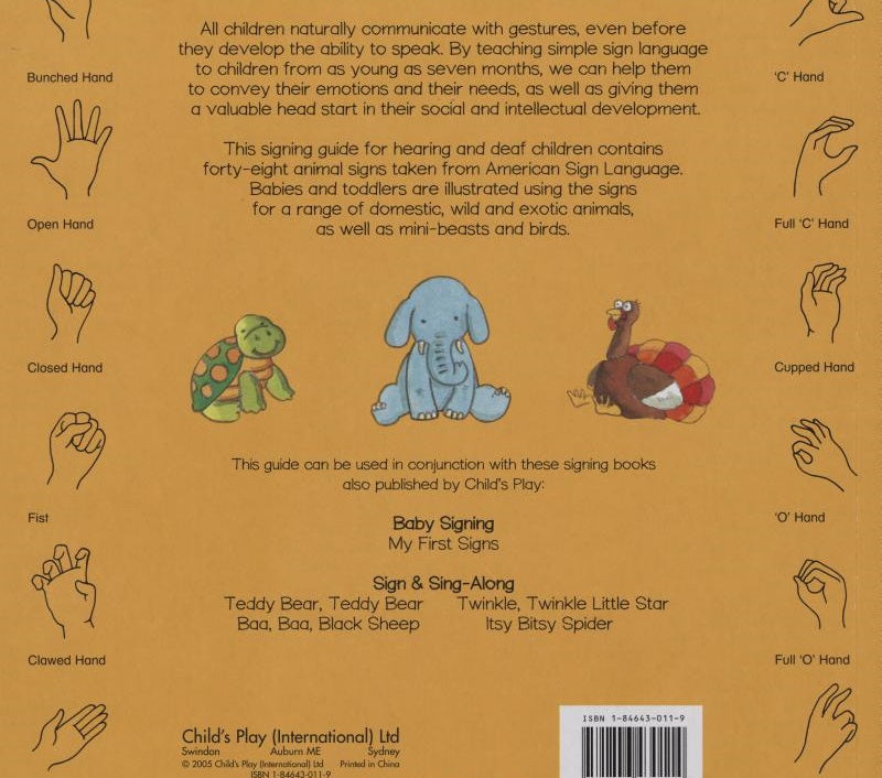 My First Animal Signs - Baby Signing (Anthony Lewis)-Children’s Early years / early learning concepts-買書書 BuyBookBook